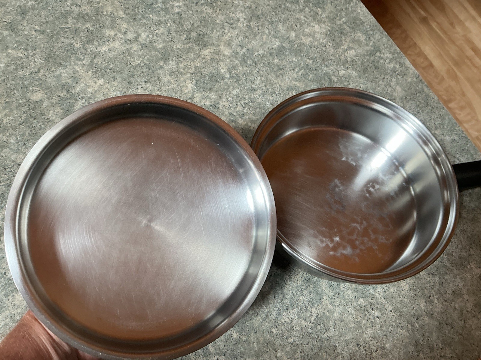 Amway Queen 18-8 Multi-PLY Stainless Steel 7 1/2″ skillet pan – made in USA.