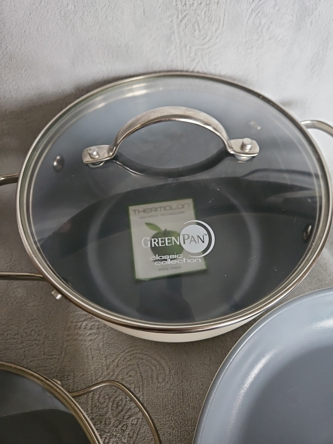Green Pan Classic Collection White 9 Piece Cookware Set