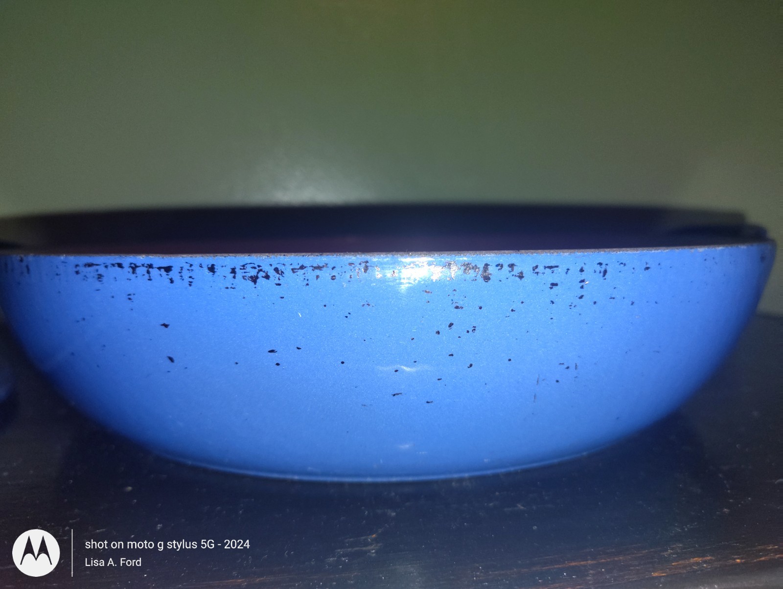 Le Creuset #30 Blue Enameled Cast Iron Braiser Buffet Casserole Pan w/Lid France