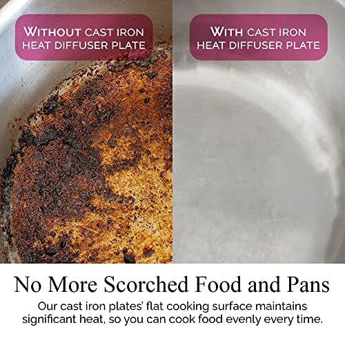 Cast Iron Heat Diffuser For Gas Stove “ 2 Sizes Included “ 8.25 And 6.75 Inch He