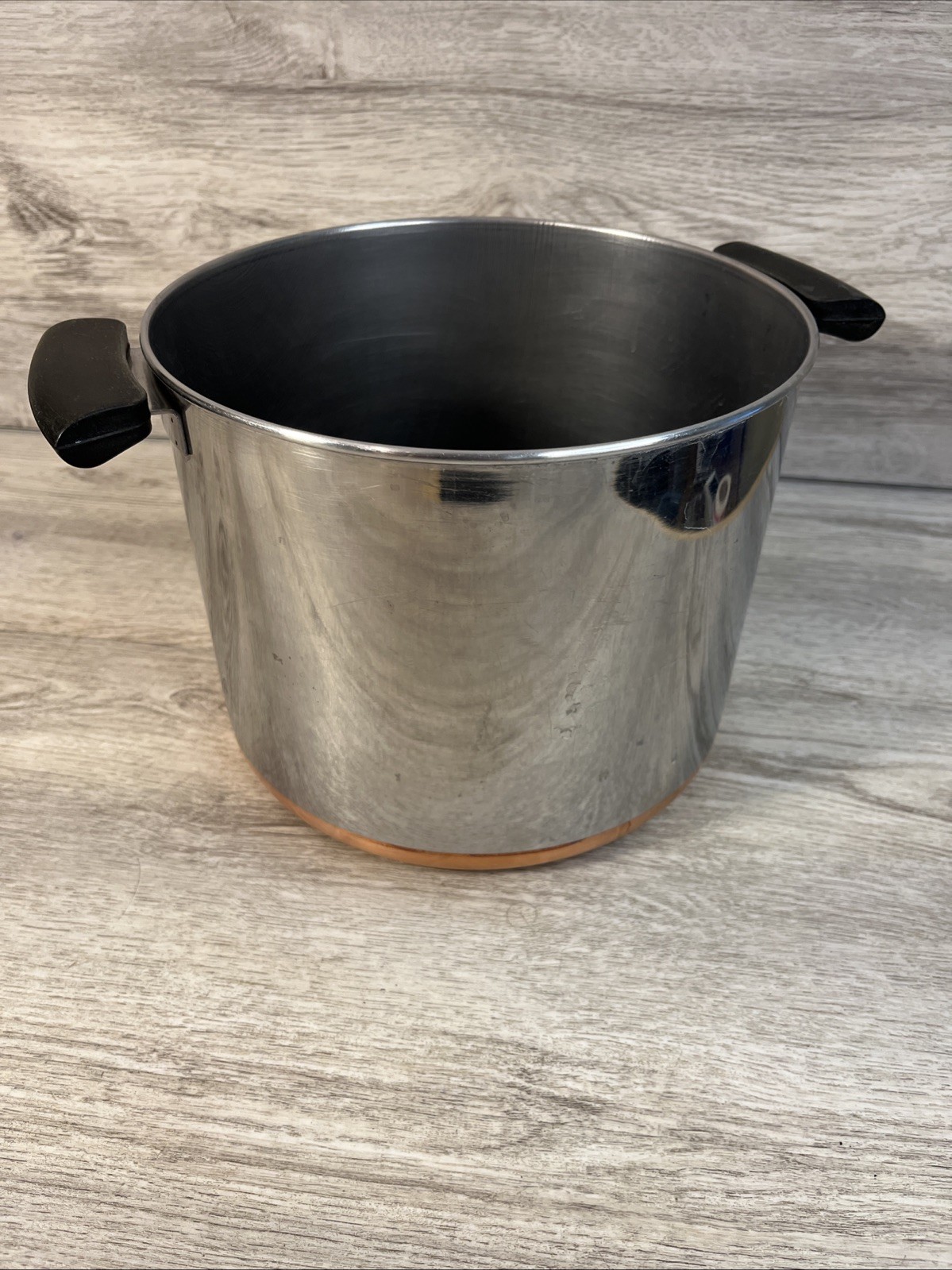 1801 Revere Ware Cook Set 8 Pc Copper Bottom Saucepan Stock Pot Assorted VTG #1