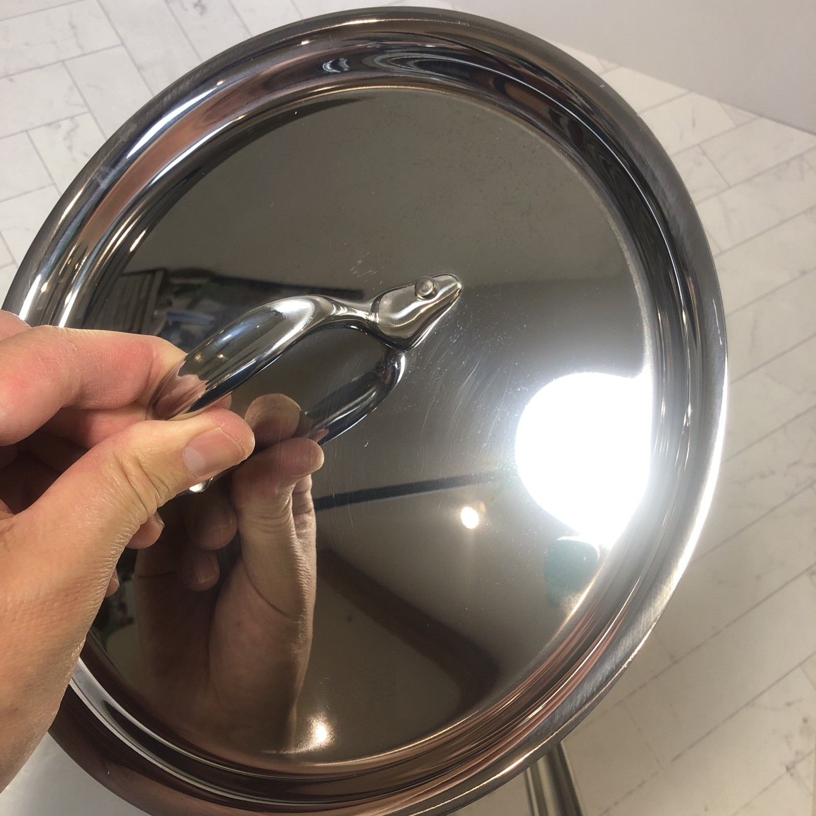 All-Clad Master Chef 3 QT Metal Crafters Sauce Pan Stainless Steel w Lid UNUSED