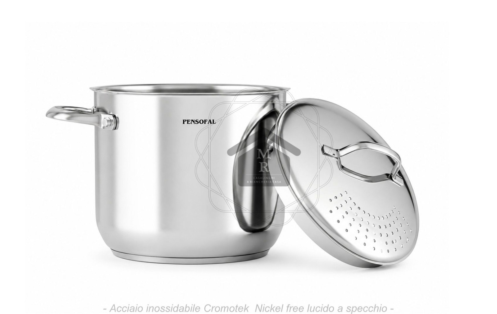 Pasta Pot Pensofal Pasta Drainer Lid Stainless Steel Chromotek Nickel Free