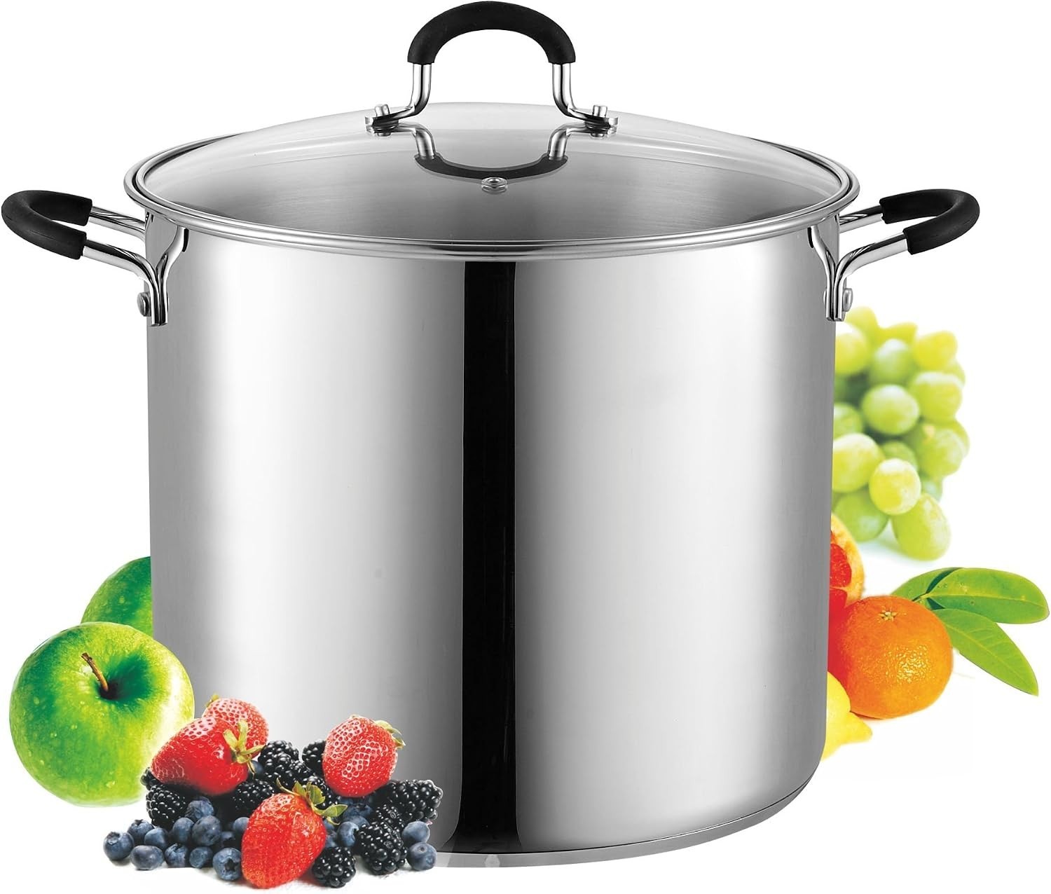 Professional 12 Quart Stainless Steel Stock Pot with Lid | Induction Cookware…