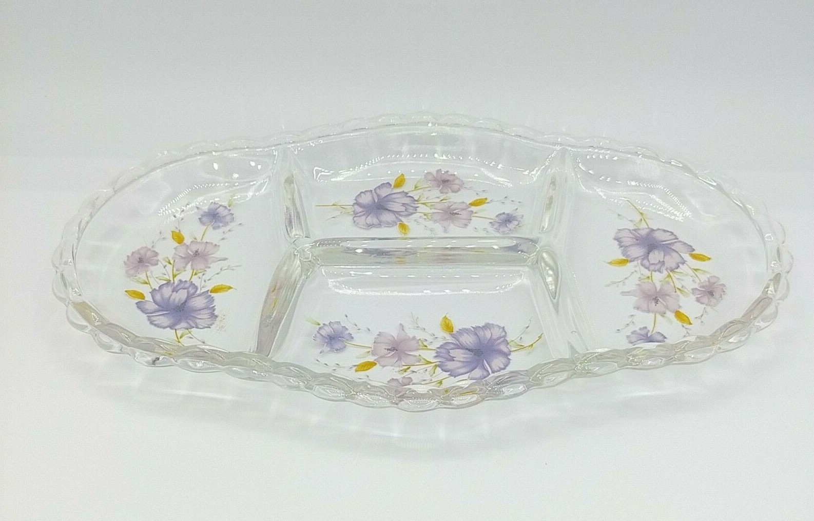 Blancstone Oven Microwave Dishwasher Safe 4 Section Serving Tray 12.25″ x 7.5″
