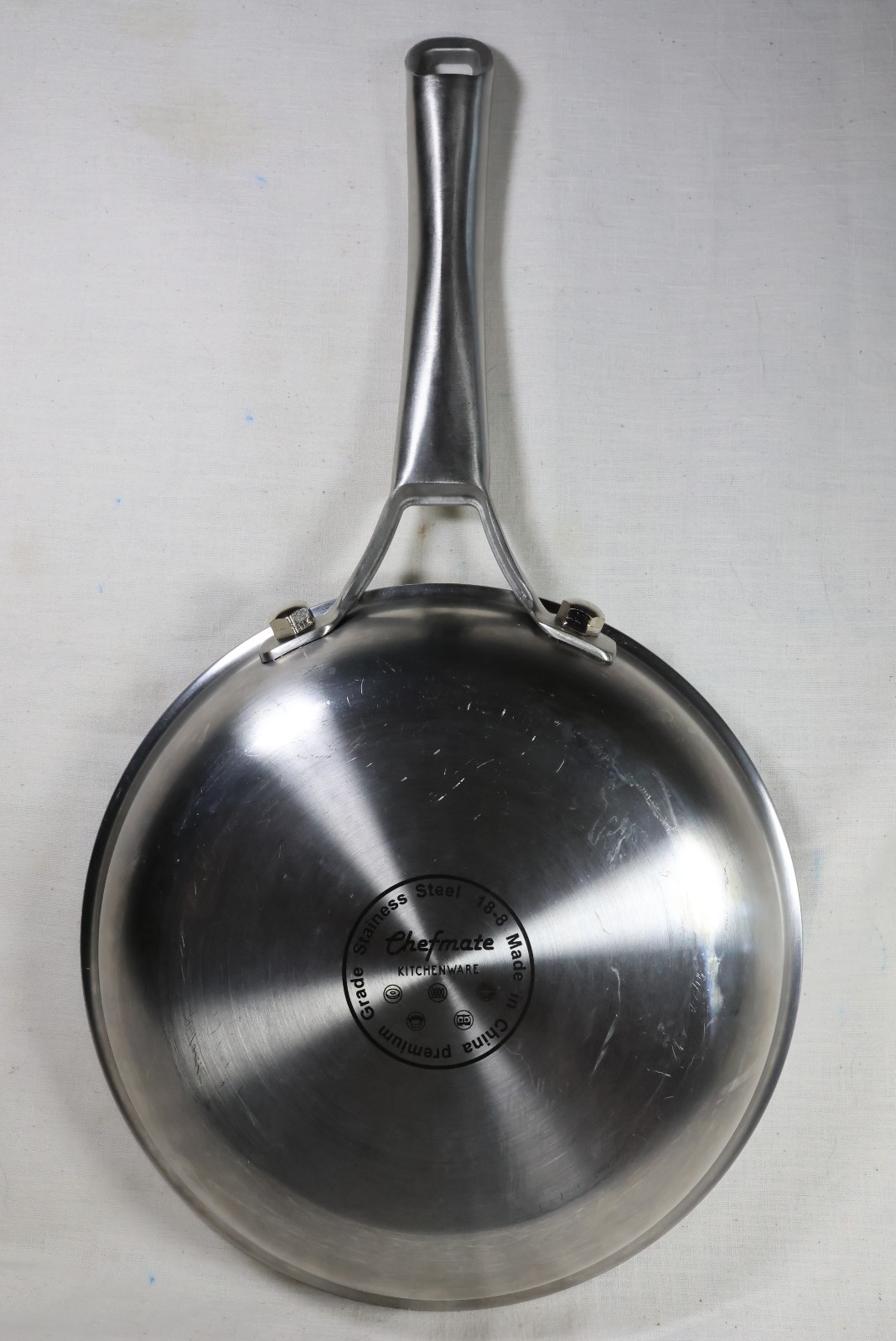 Chefmate Stainless Steel 18-8 Skillet 8″ size used only 3 times kitchen pan