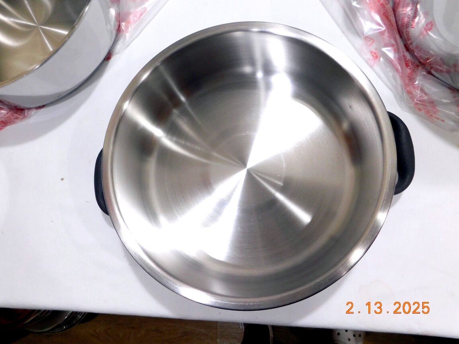NEW ROYAL PRESTIGE Waterles Cookware USED LIDS 5Ply Surgical Stainless Induction