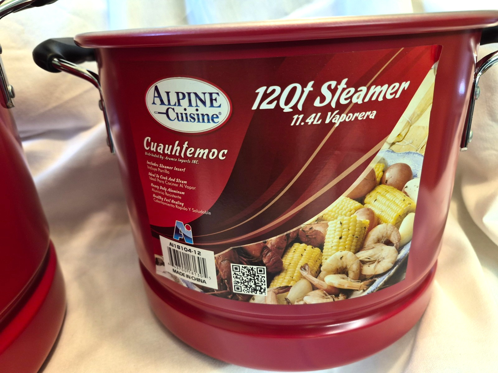 New in Open Box Red Alpine Cuisine 20qt /12qt Steamer 19L/11.4L Vaporera set