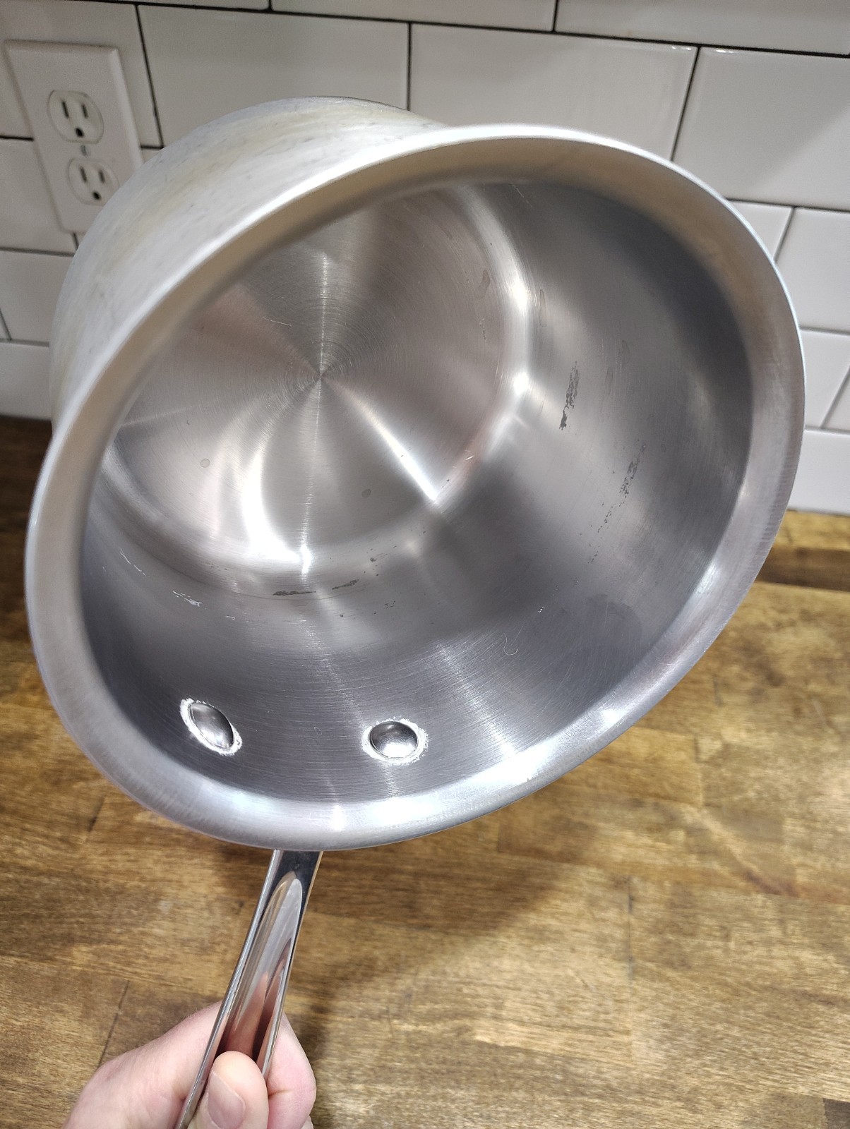 ALL-CLAD MC2 2 Qt. Saucepan Metal Crafters Master Chef Brushed Stainless No Lid