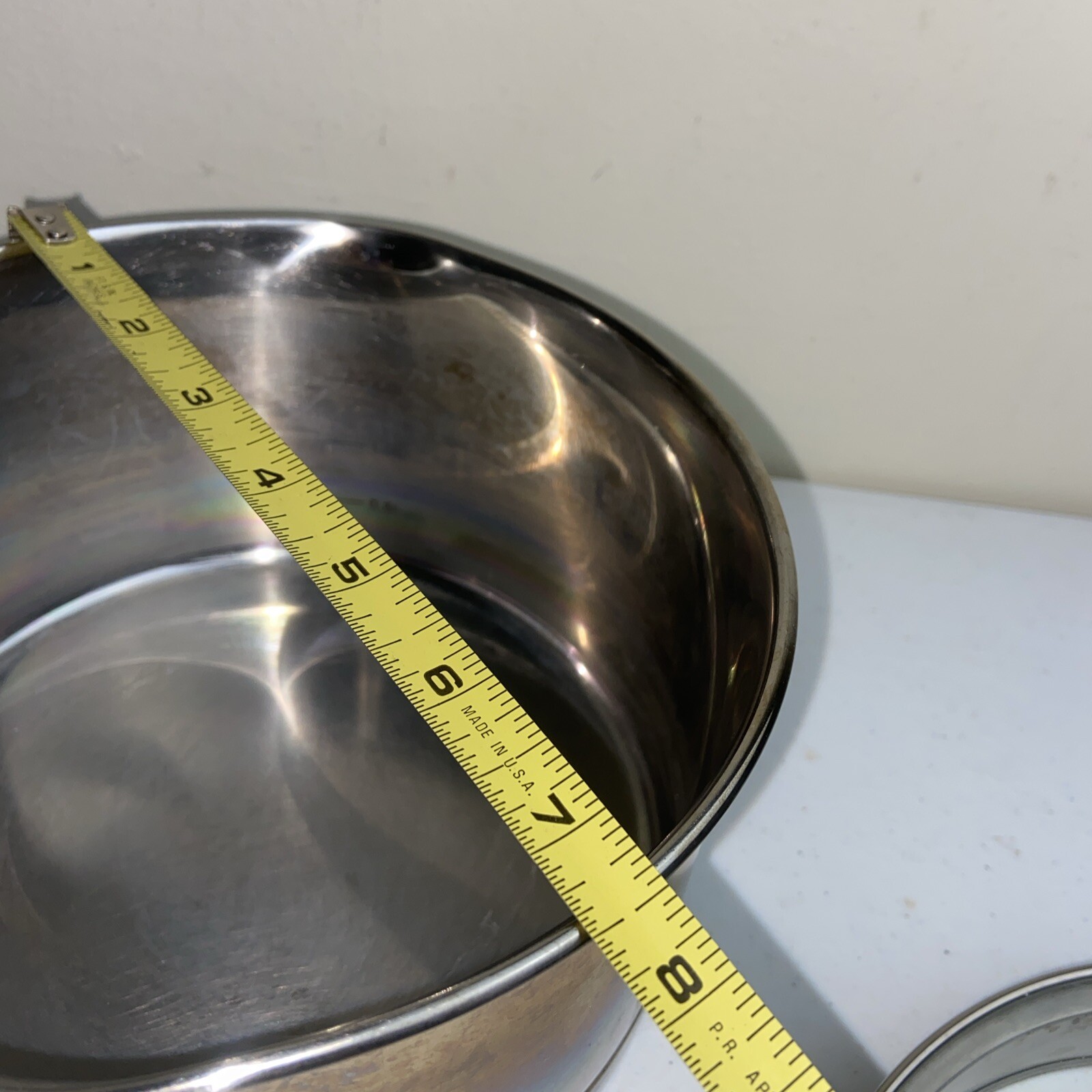David Burke Gourmet Pro Heavy Stainless 2.5Qt Sauce Pan Pot With Strainer Lid