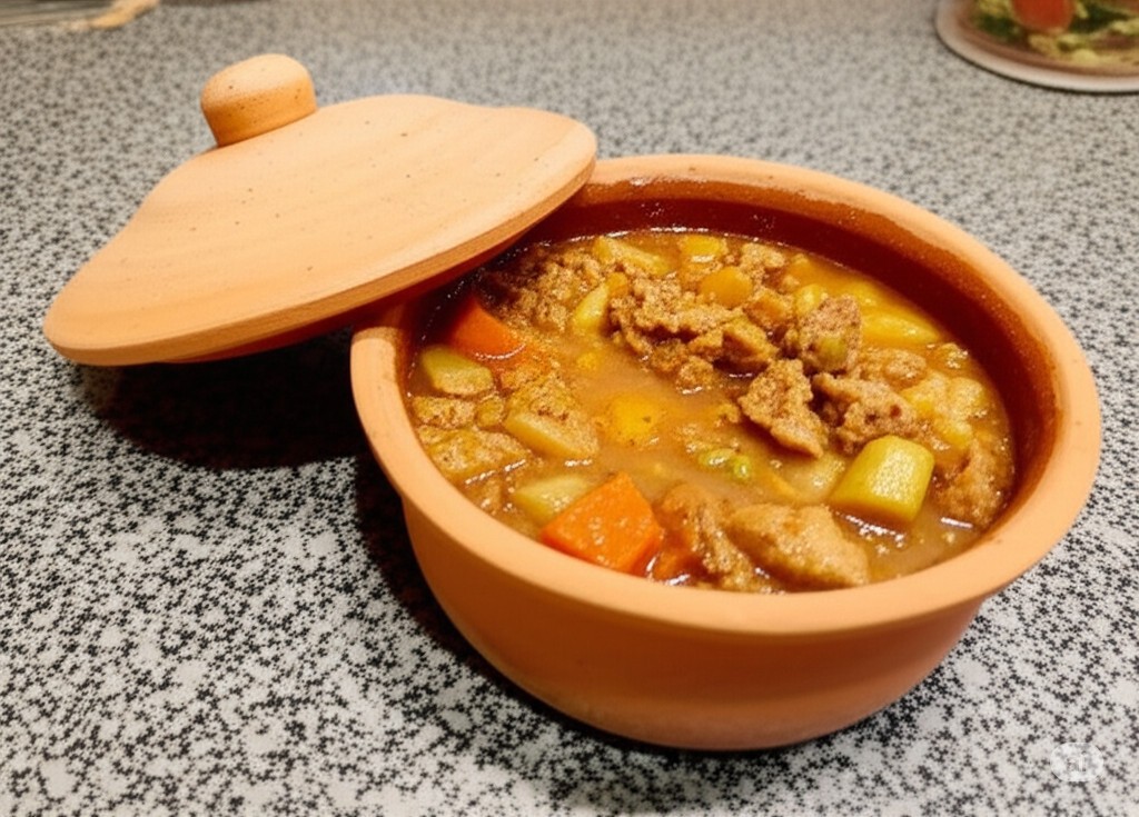 Cooking Clay Pot 1 Liter Casserole , Big Cookware Clay Oven Pan, Terracotta Set,