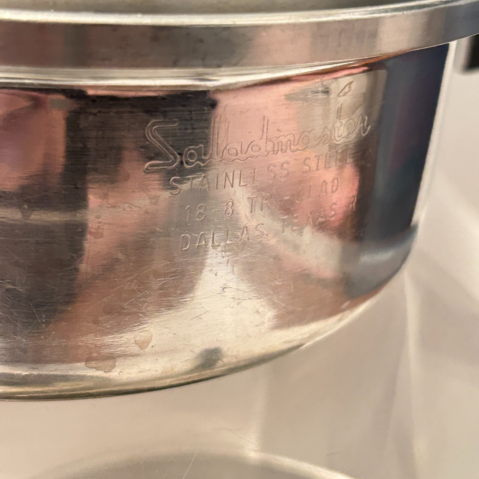 12 Piece Saladmaster Pots & Pans Lot Tri-Clad Stainless Vapo Lids Egg Poacher