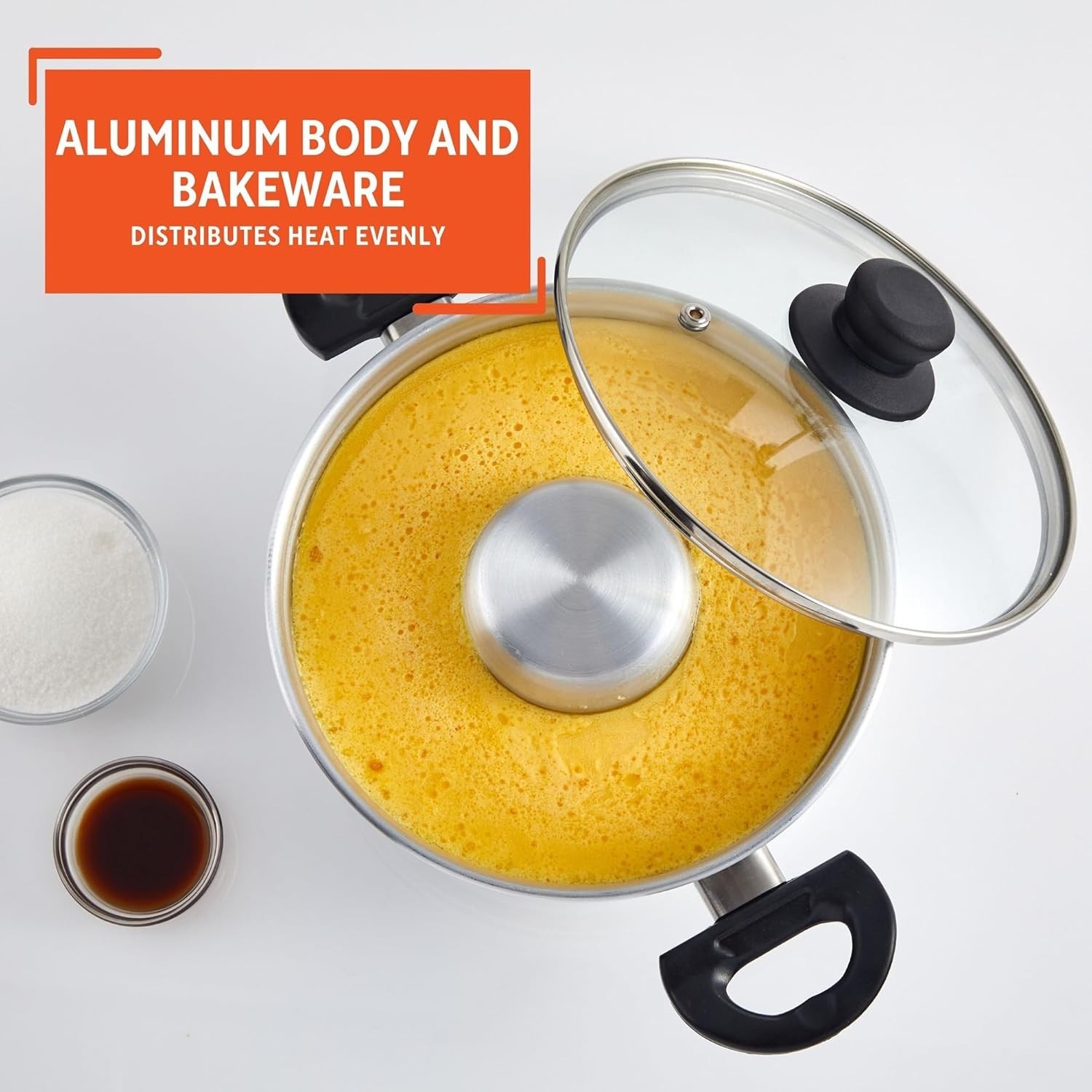 3Qt Double Boiler/Baño Maria w/8in Flan Inner Pan – 20cm