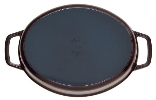 STAUB Stoub “Pico Cocot Oval Black 23cm” double-handed casting enamel hot pot IH