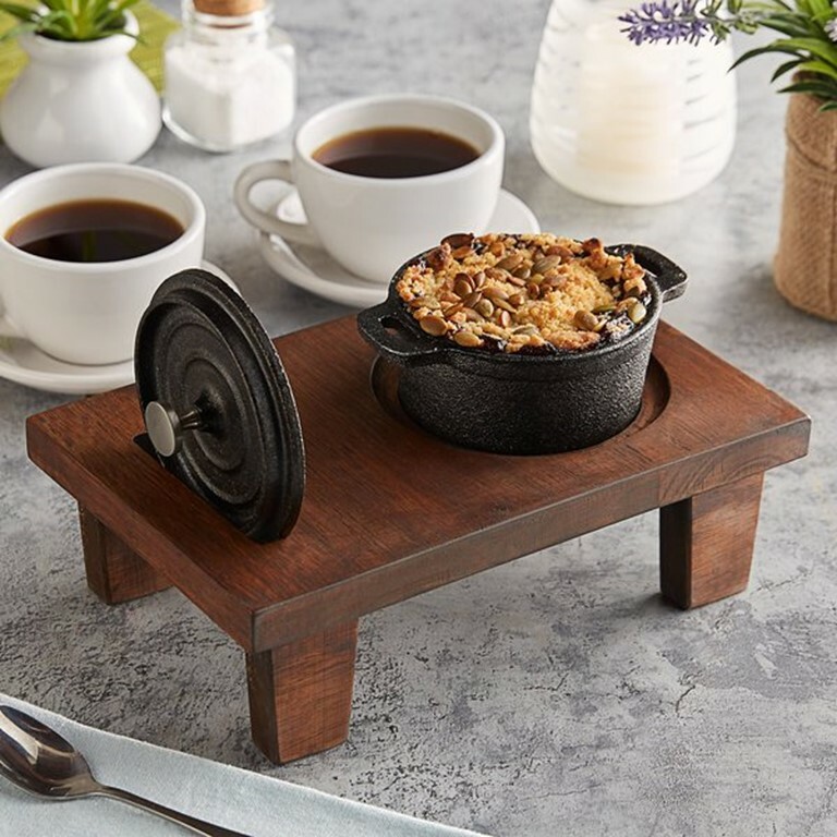 16 oz. Pre-Seasoned Mini Cast Iron Pot with Cover (4 Pots) by MyXOHome