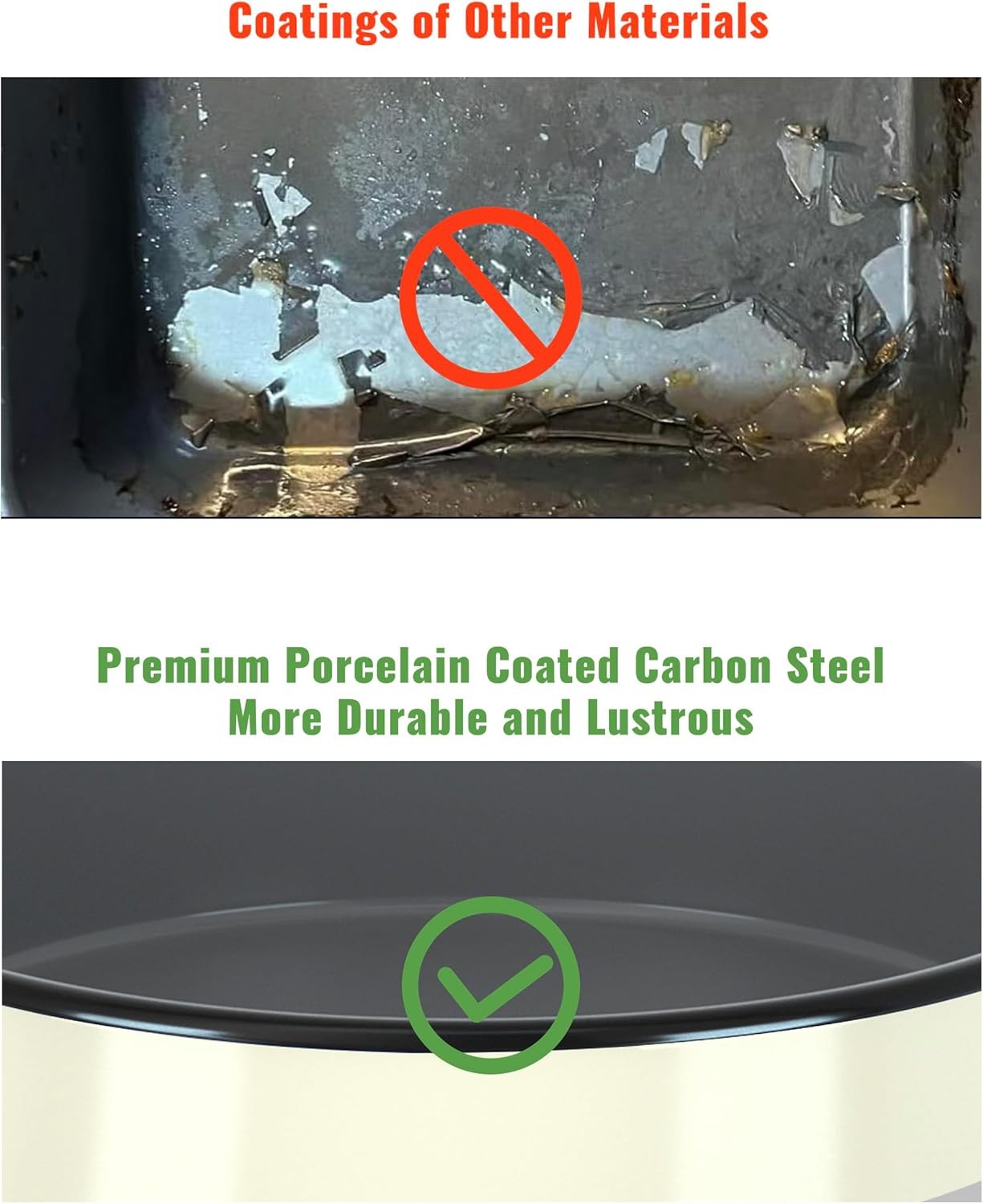 Enamel round Roasting Pan Set Baking Dish 4-Pack 9/10/12/14 Inch High Temperatur