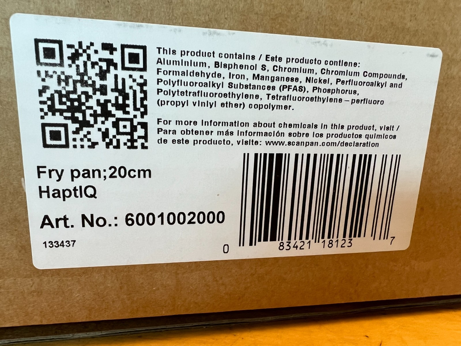 Scanpan HaptIQ – 8″ Fry Pan 6001002000 in retail box