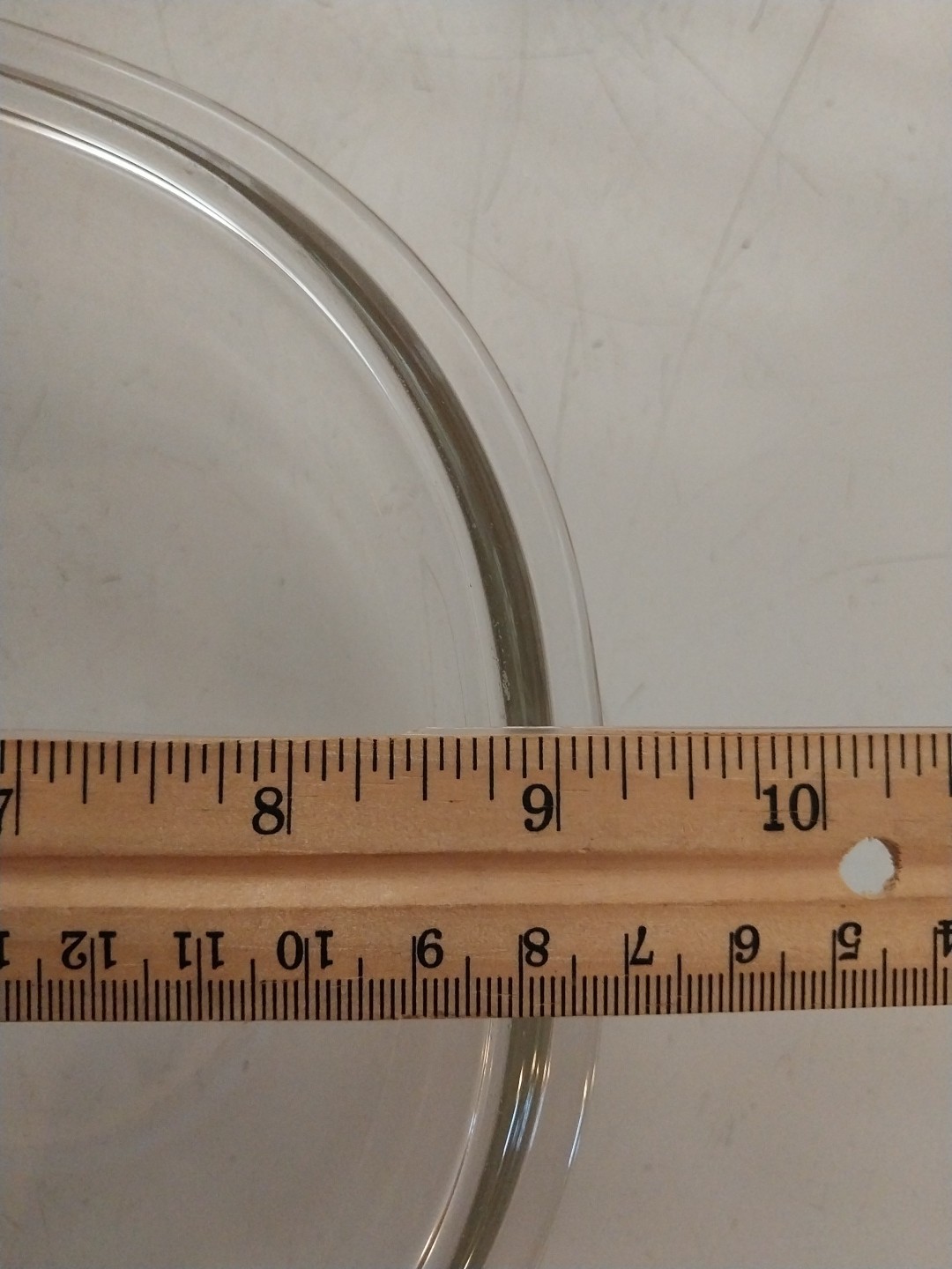 Vtg Clear Glass Replacement PYREX Oval Lid F12 C Casserole Dish