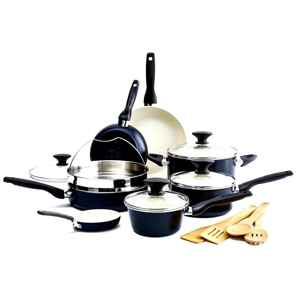 GreenPan Rio 16pc Cookware Set, Black ~ Brand New in Box