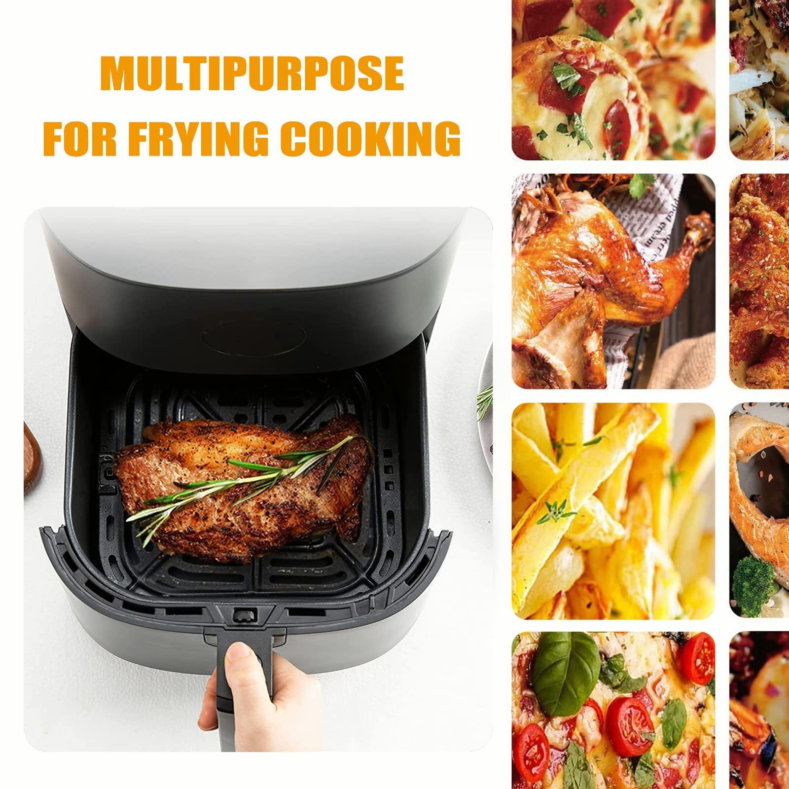 Air Fryer Replacement Grill Pan Fit for COSORI Air Fryer 5 QT, Air Fryer Rack Re