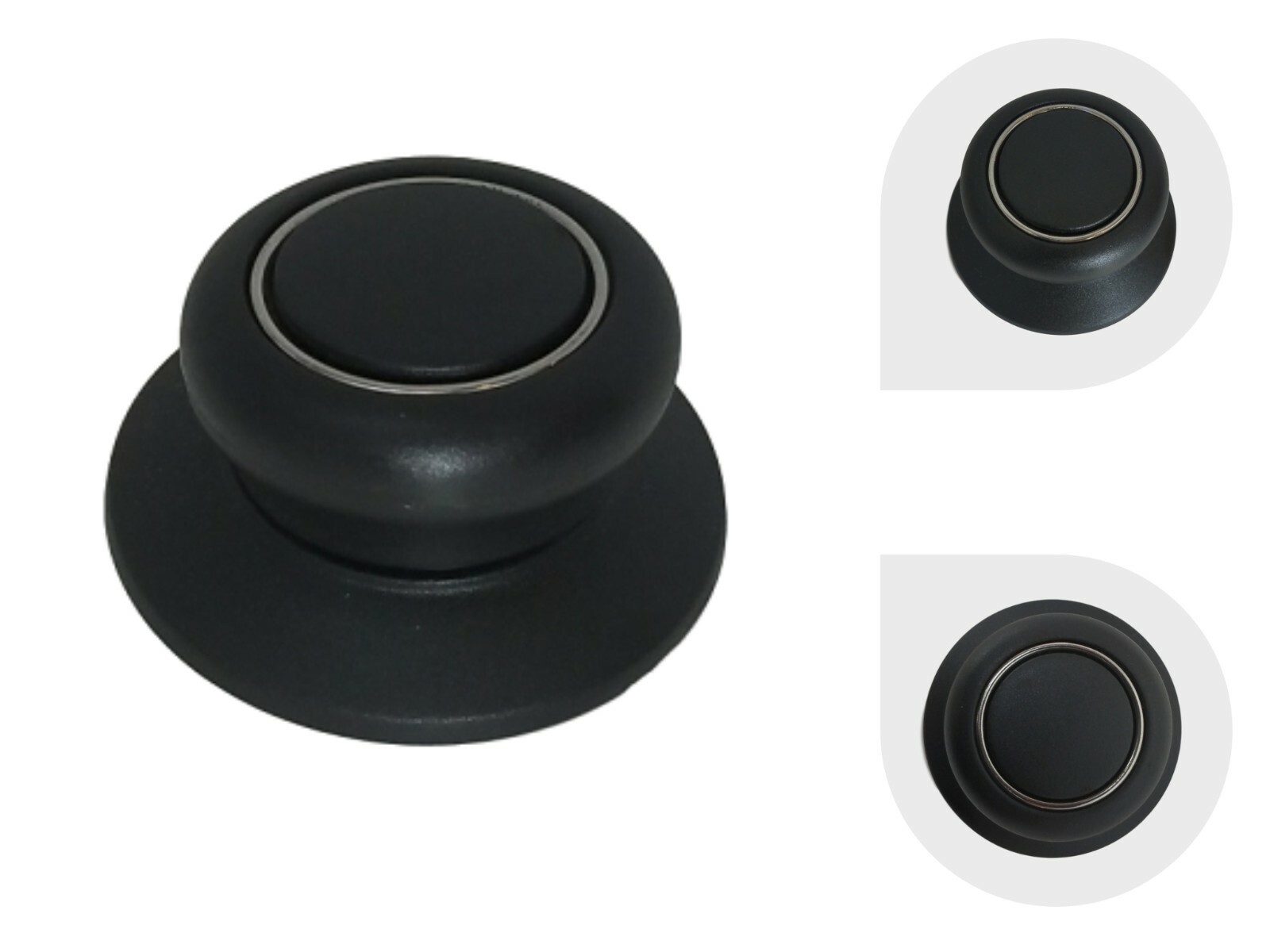Melzon Cookware Universal Replacement Lid Knob – Heat Resistant, Bakelite, Black