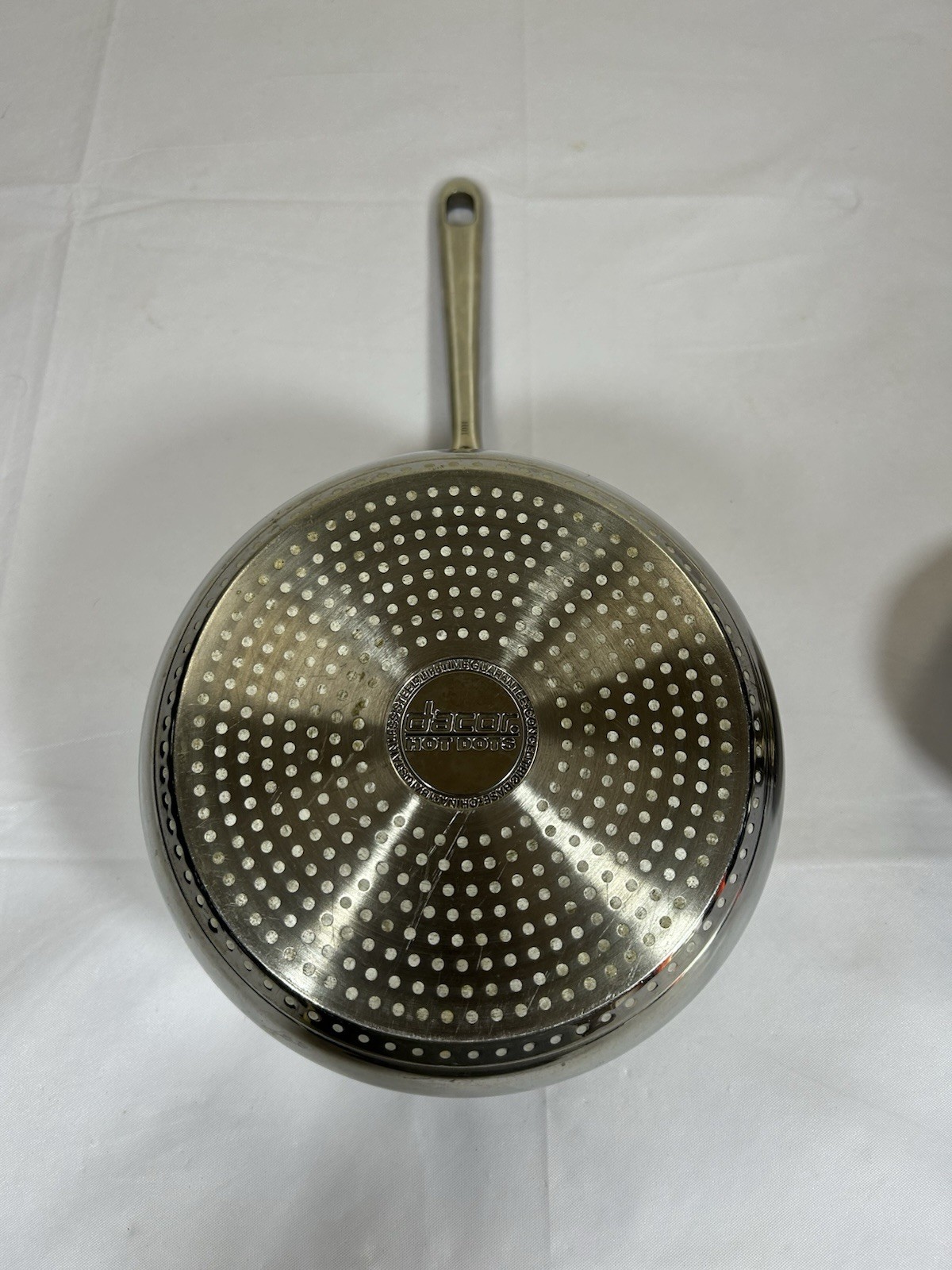 DACOR Hot Dots 2.5 qt Stainless Steel Sauce Pan Saucier Cookware w/ Lid