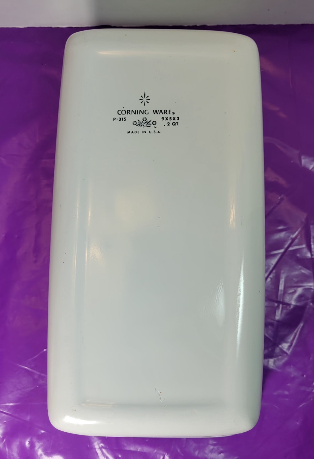 CorningWare Blue Cornflower P-315 B Loaf Pan 2 Quart 9″ x 5″ x 3″ Vintage