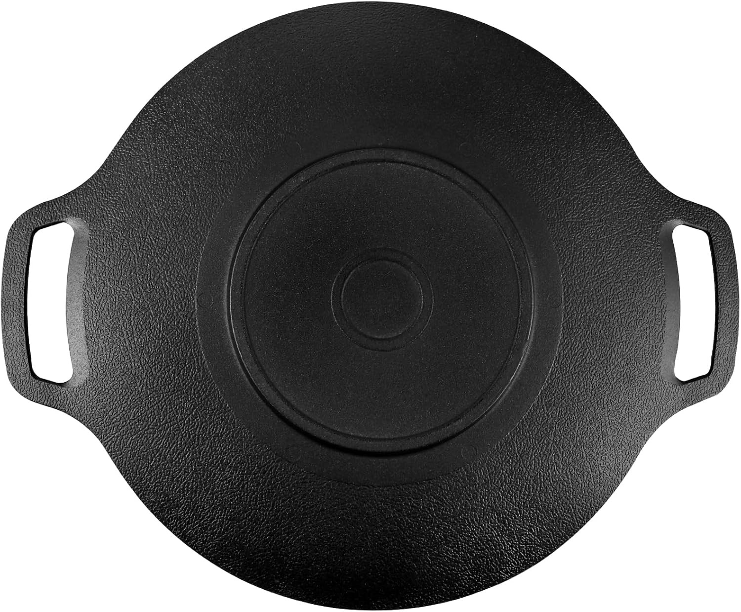 Korean Grill Pan With Nonstick 6layer Coating 13″ Round Bbq Griddle With Bag Com