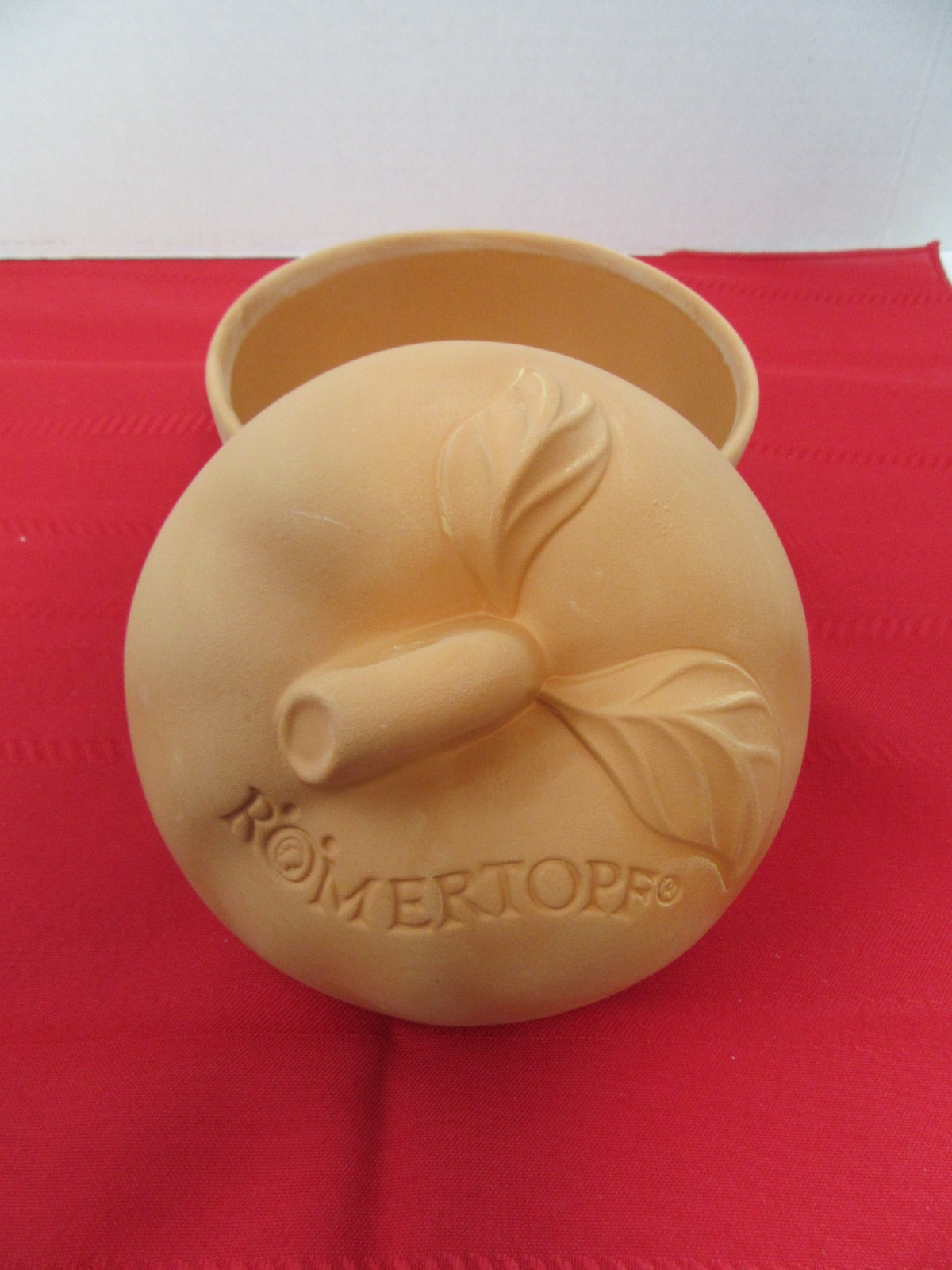220. ROMERTOPF Bratapfel Clay Pot for Baked Apples Roasted Fruit Glazed Pottery