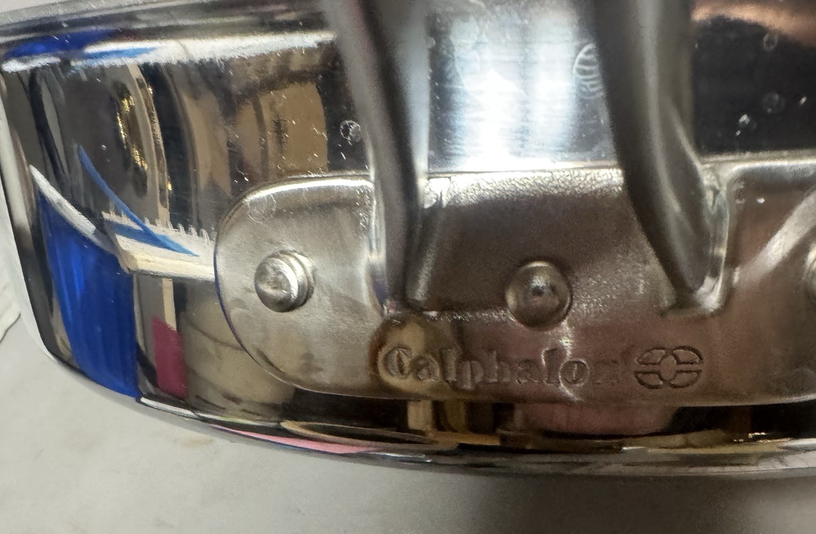 Calphalon 5 Qt Saute Pan 12″ Stainless Steel #5005 Helper Handle 2.5 “ Deep
