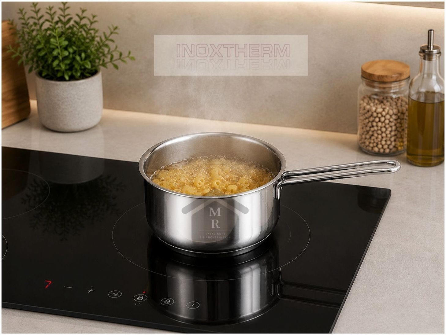18/10 Stainless Steel Casserole Inoxtherm – Induction Bottom – Workshops Prandelli