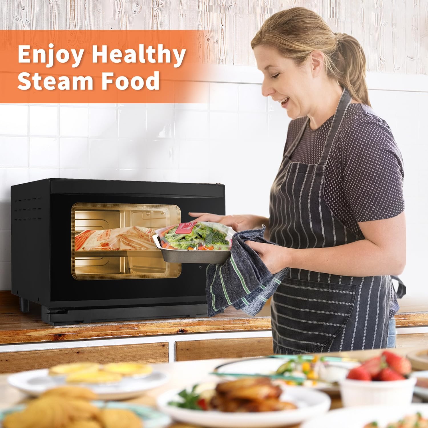 10×Steam Cooking Bags Microwave Steamer Bags Widen the Bottom Stand Upright Z…