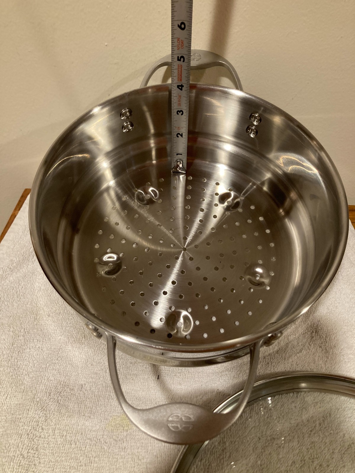 Calphalon Stainless Steel Steamer Insert & Lid 8.5 Inch