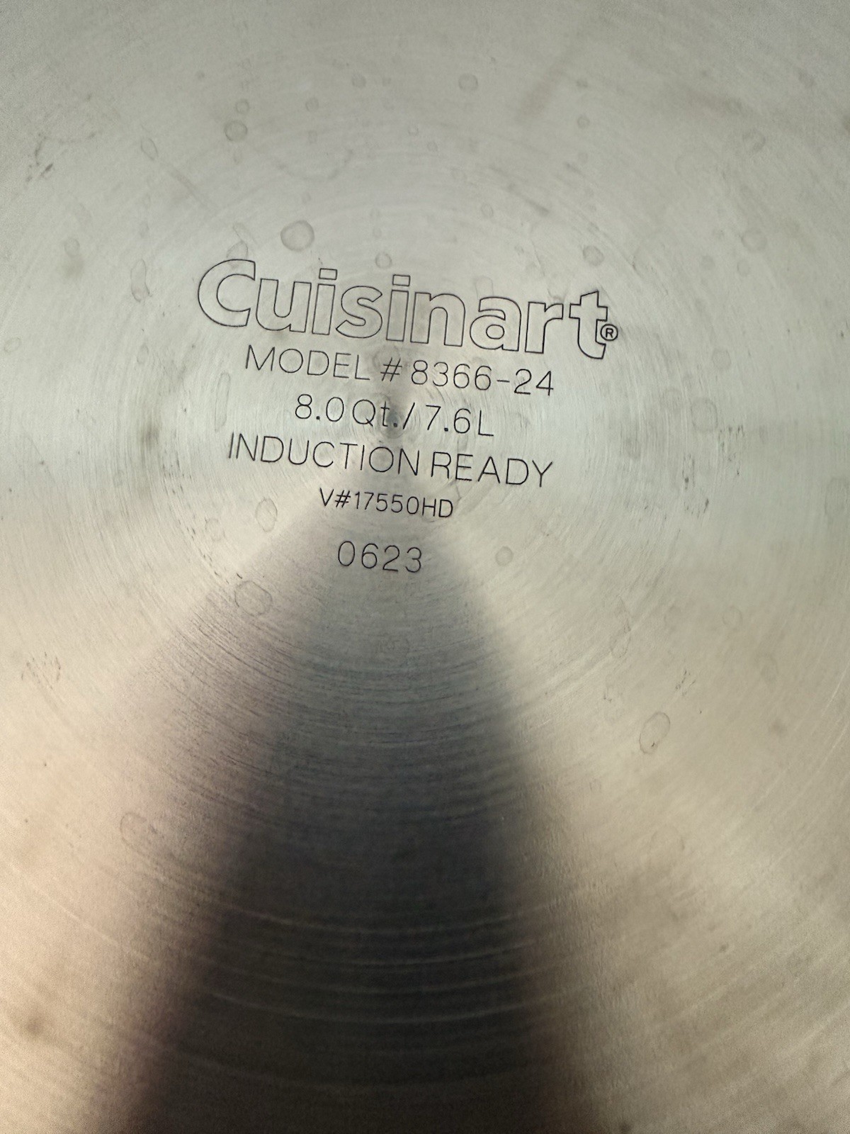 Cuisinart 8 Qt Stockpot 8366-24 Stainless Steel Induction Ready, w Lid
