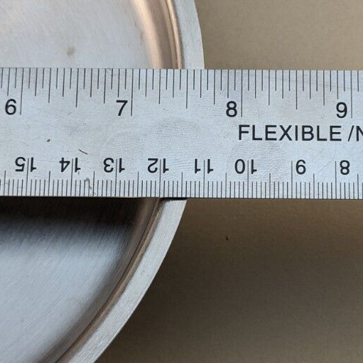 Lid Only Medium Stainless Steel Saucepan 7 5/8″ OD Unbranded
