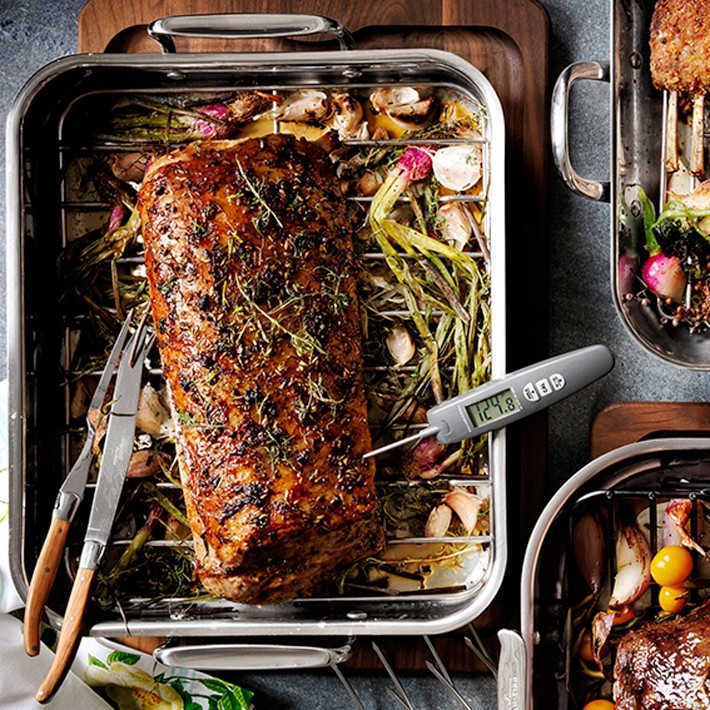 Stainless-Steel Ultimate Roasting Pan-Williams Sonoma|45060