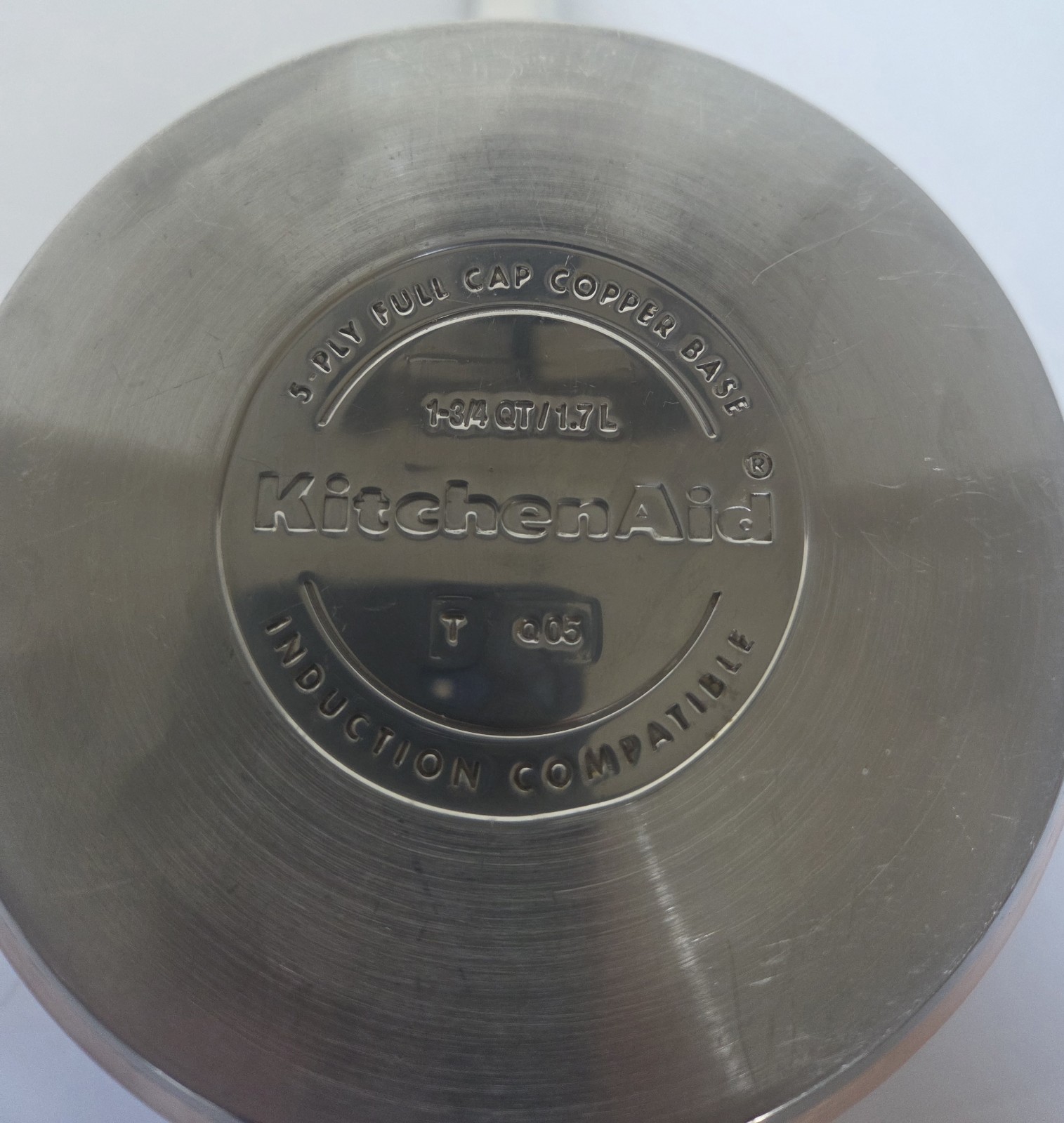 Kitchenaid 1.75 Qt 1.7 L 5-Ply Full Cap Copper Base Induction Compatible w/Lid