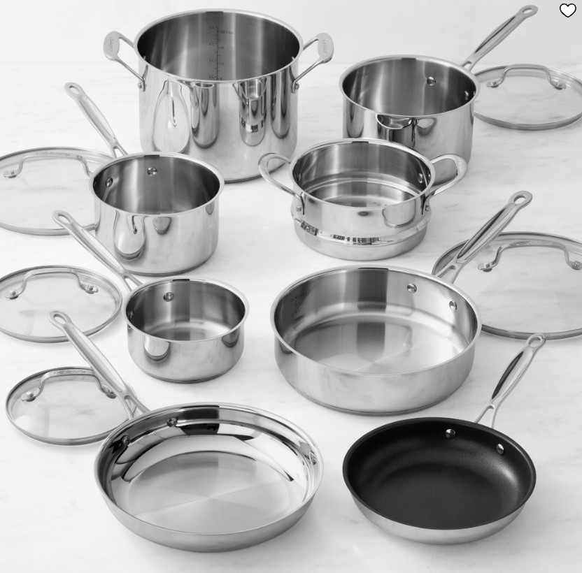 Cuisinart Chef’s Classic Stainless-Steel Ceramic Nonstick Mixed Material 13Piece