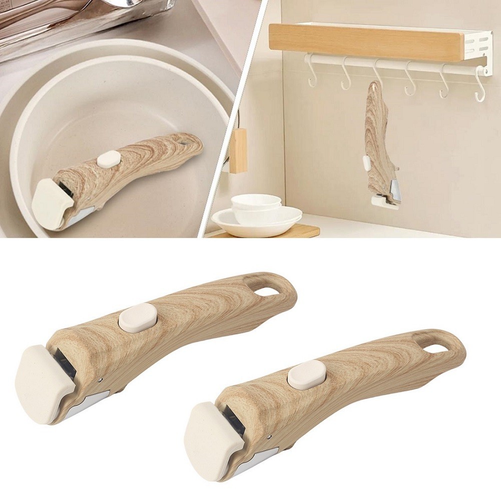 Wood Like Removable Handle for Cookware 1/2pcs Bakelite Plastic 19×5.5×4.5cm