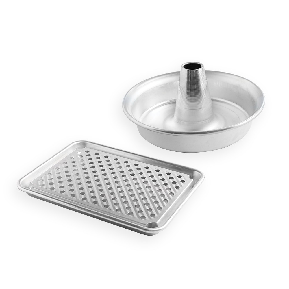 Nordic Ware Chicken Roaster Grill Set with Rack and Pan