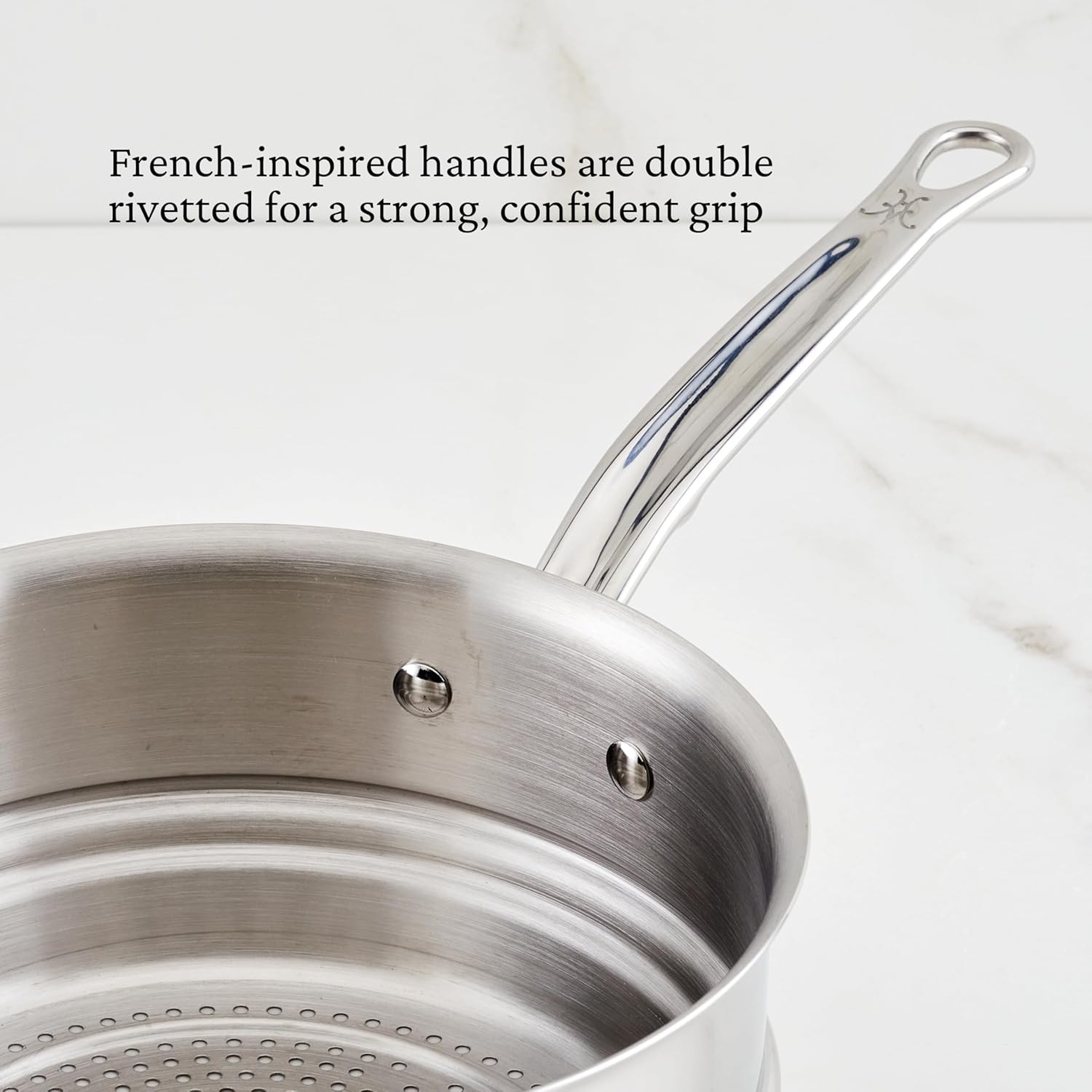 Provisions 3-Quart Stainless Steel Steamer Insert for Healthy Cooking