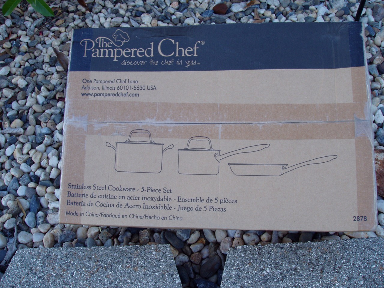 PAMPERED CHEFF STAINLESS STEEL SS 5 PC COOKWARE SET 2878 RETIRED NIB NEW