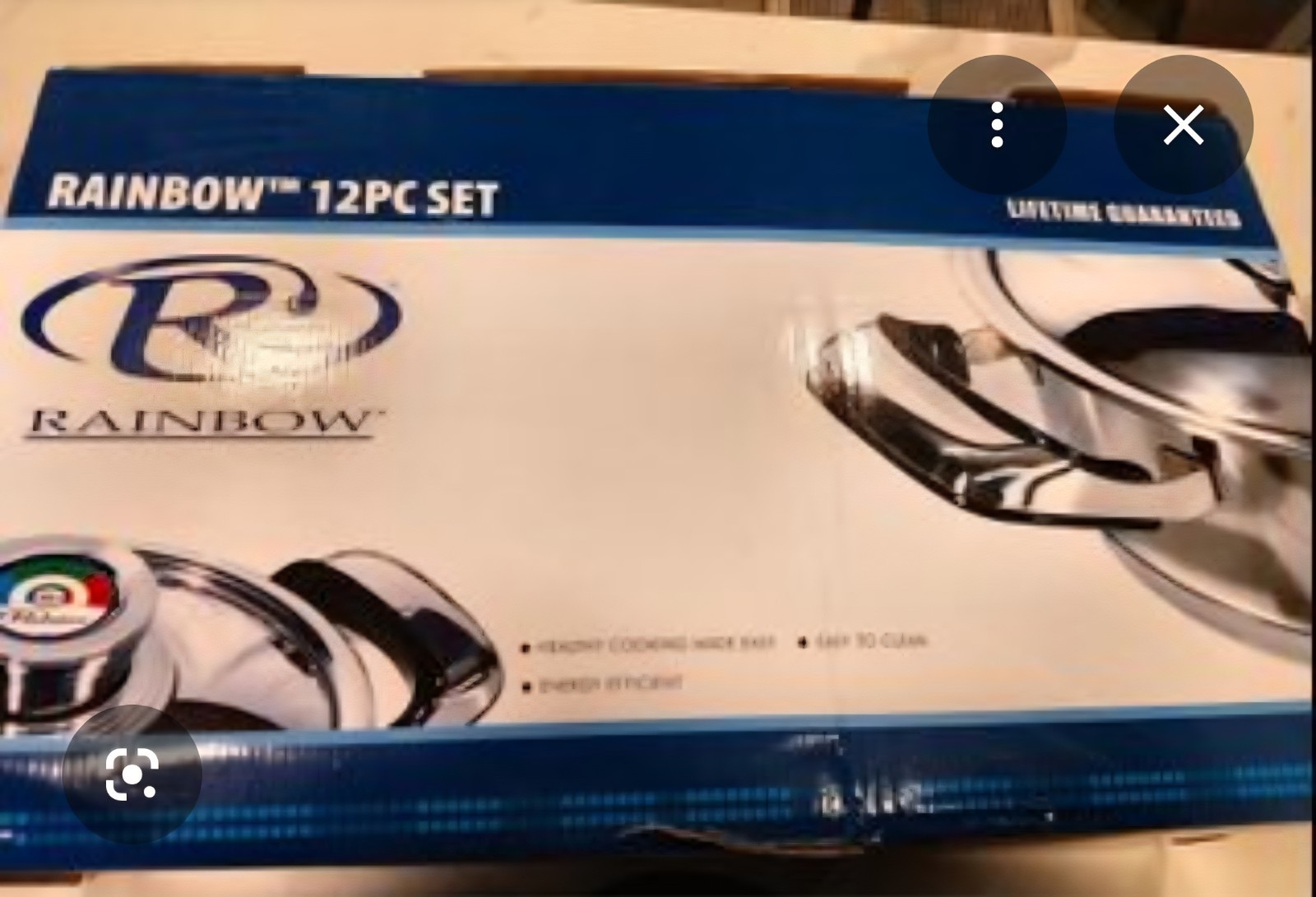Rainbow Nutri-Stahl Cookware Set 12 Piece Heavy Stainless Steel New Easy Healthy