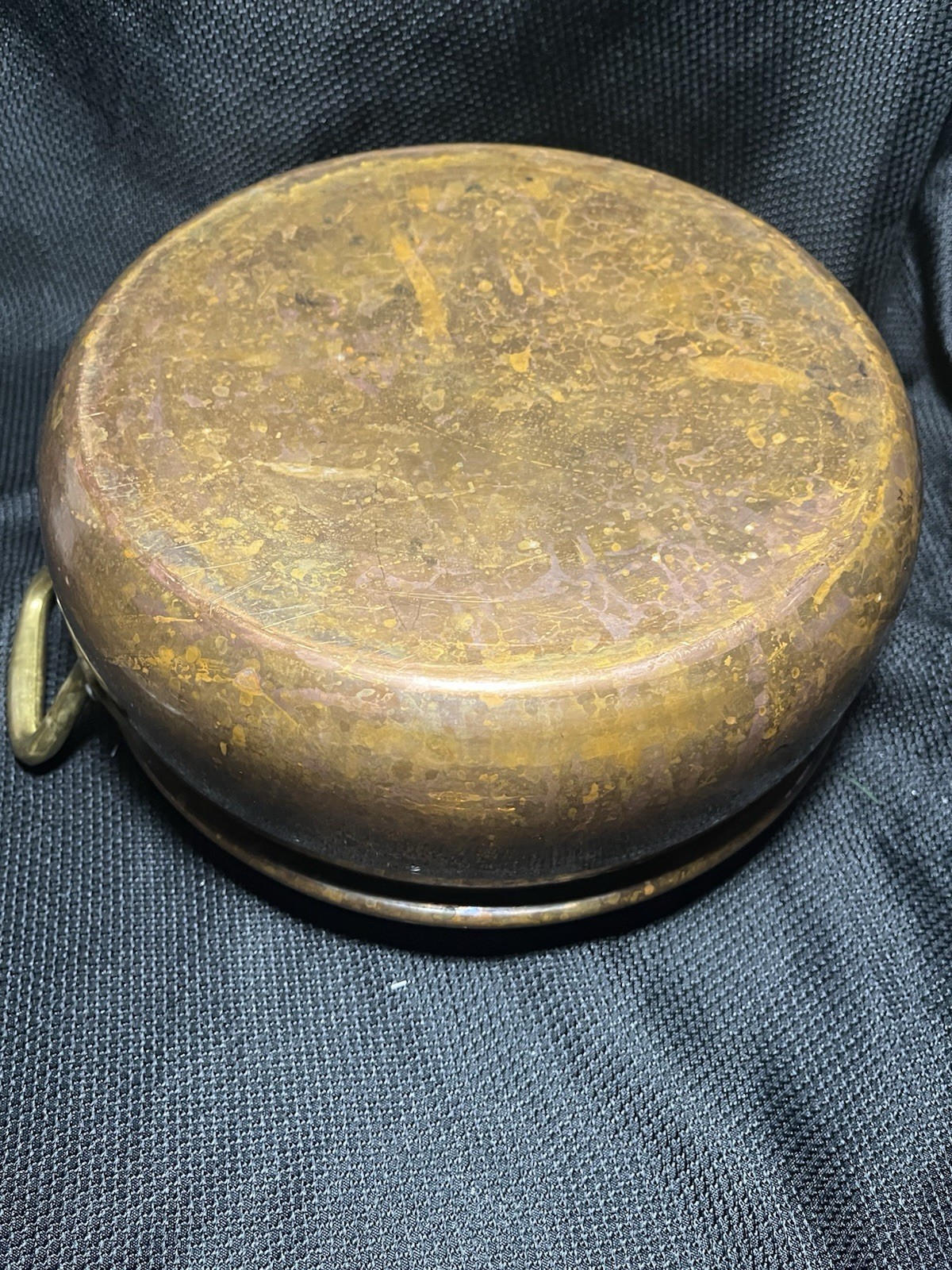 Ruffoni Vintage Hammered Copper Stockpot 6 Qt Made In Italy with Lid and Handles