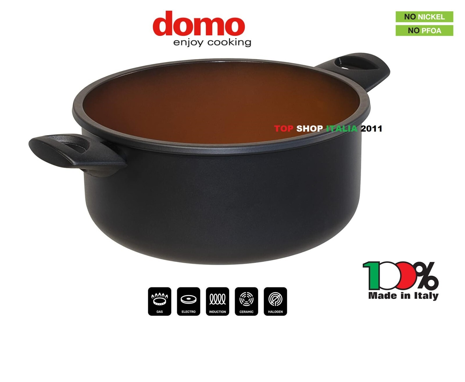 DM 24 EVO TERRACOTTA NON-STICK INDUCTION DOME SAUCEPAN OFFER 6 2025
