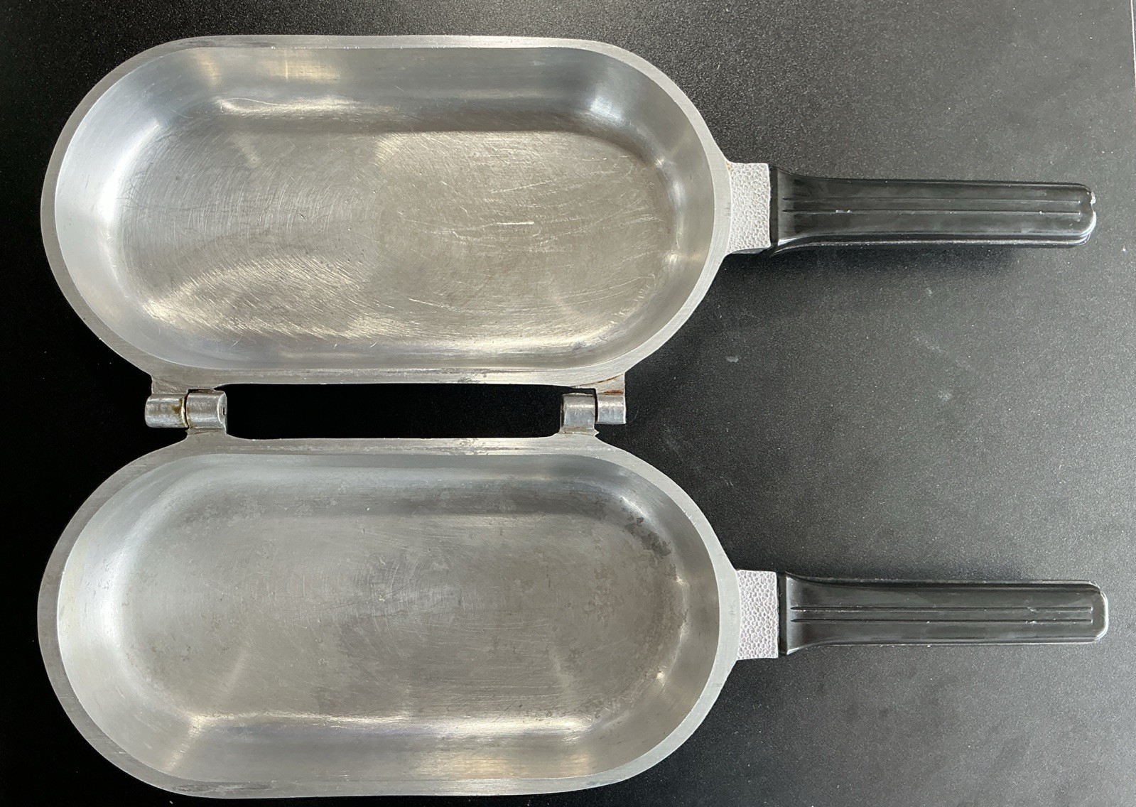 EUC Vintage GUARDIAN SERVICE Ware DOUBLE SIDED Fish Omelet Fry FLIP PAN Skillet