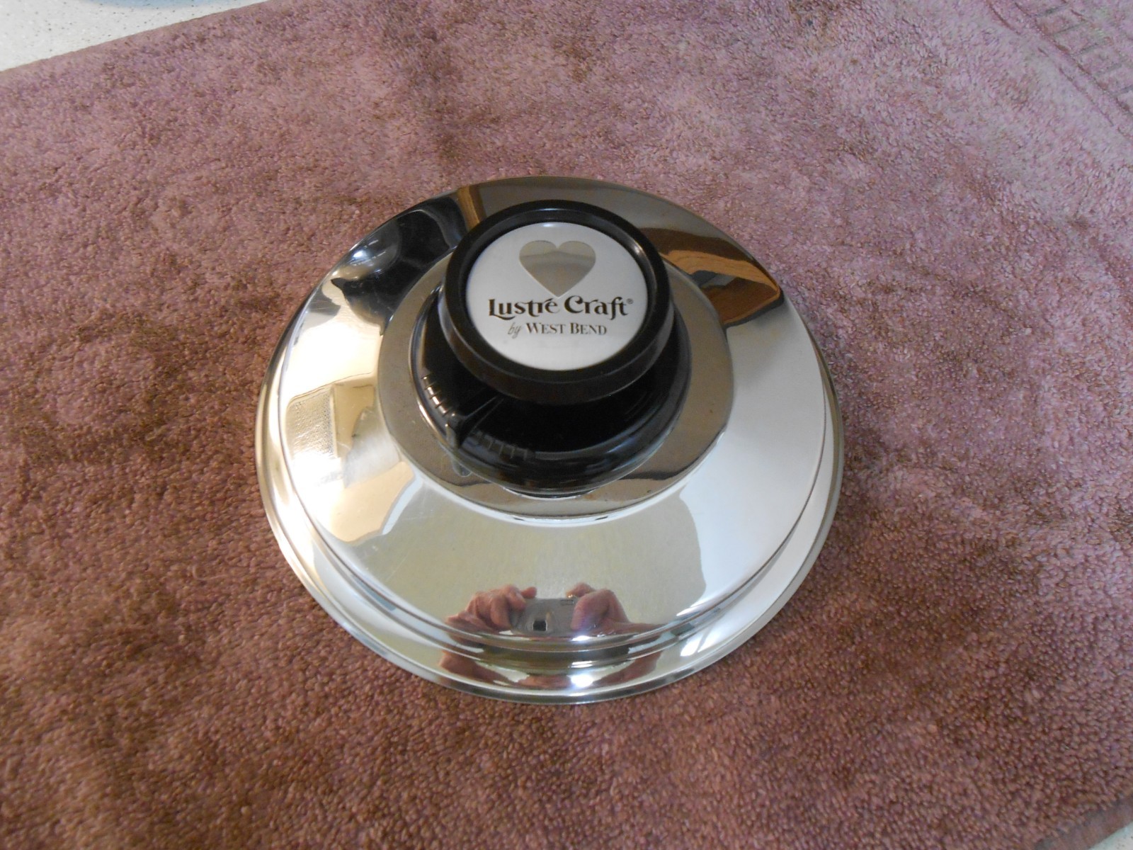 LUSTRE CRAFT Saucepan Vented LID (lid only, 7 1/4″) Stainless VERY CLEAN & SHINY