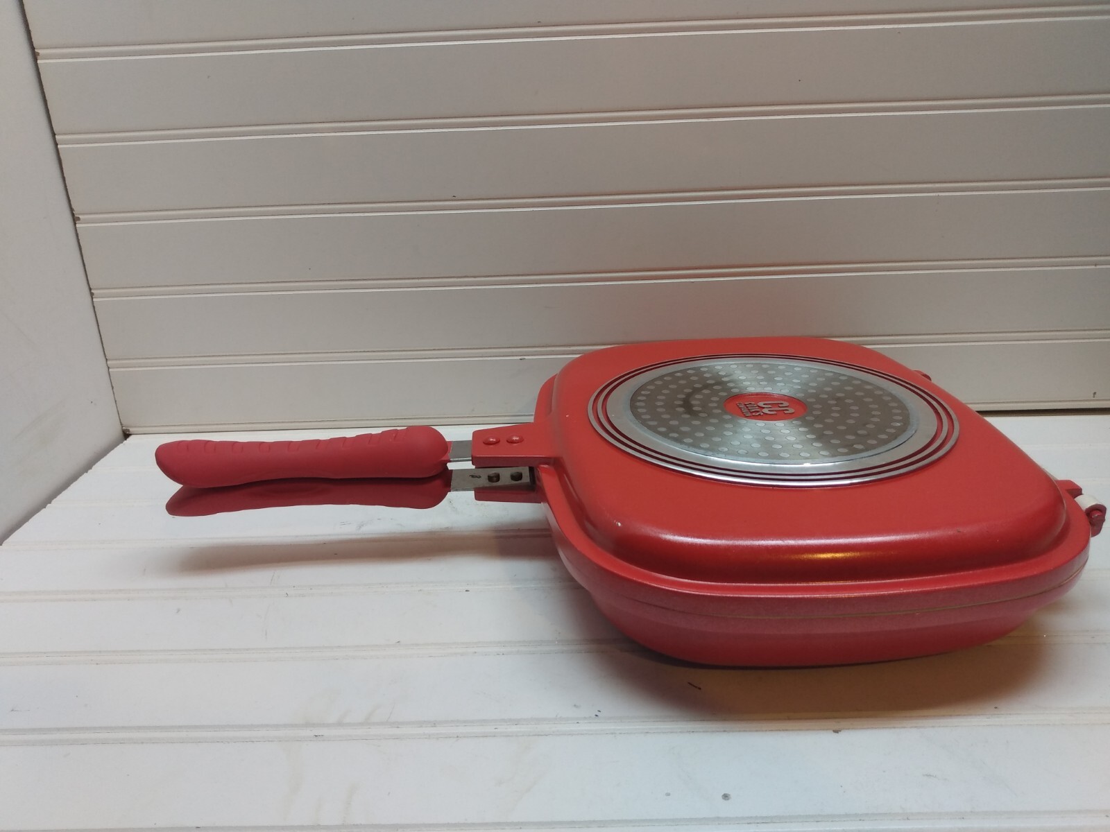Cook’s Companion Cast Aluminum Non Stick Stovetop Double Flip Grill Pan 11x11X3