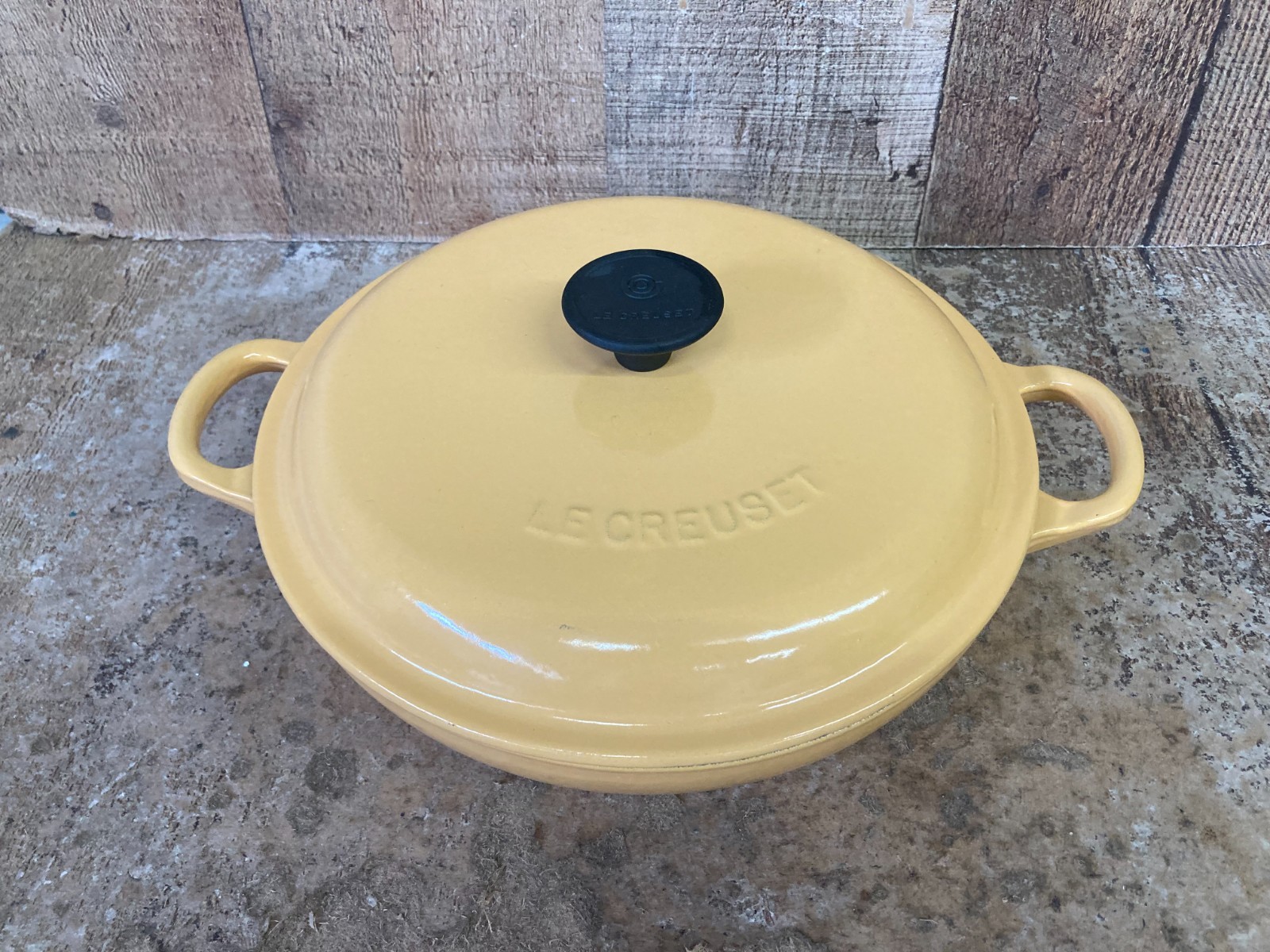 Le Creuset Shallow Casserole Braiser 22cm 8-2/3in 1.5Qt Enamel Cast Iron