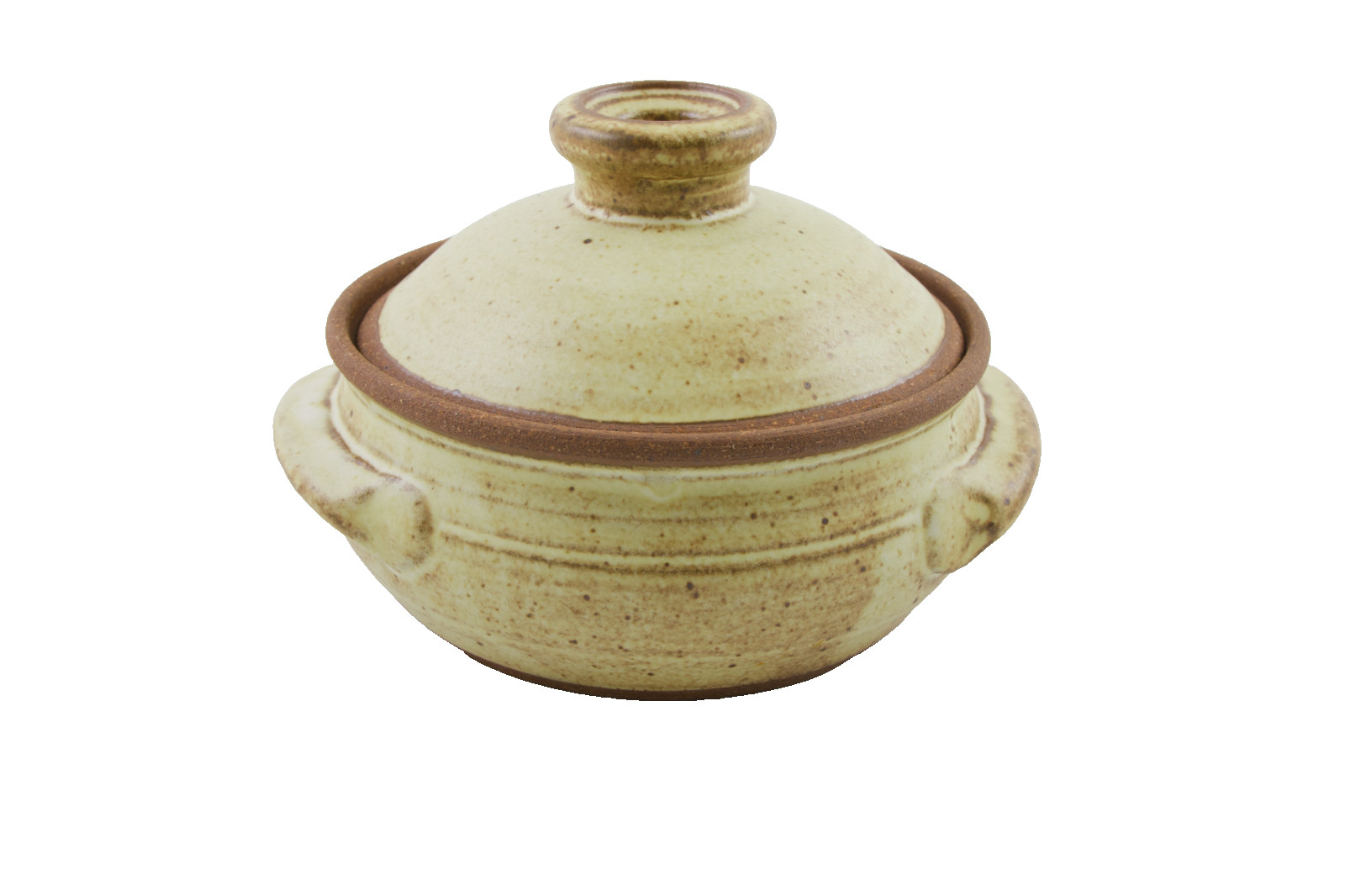 The Pottery Works Flameware Lidded Casserole Tureen T. Silverman Fitzwilliam NH